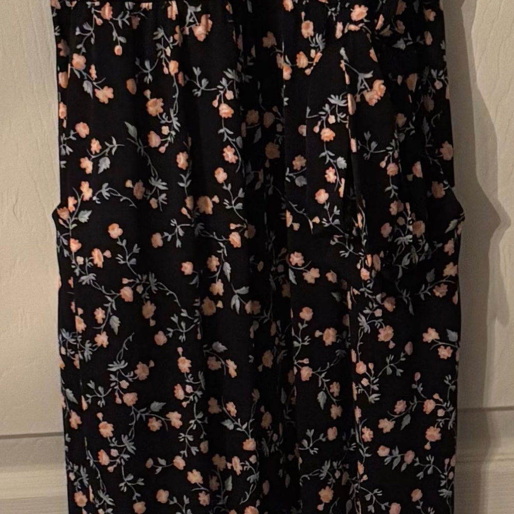 Floral Black Jumpsuit